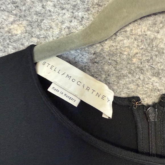 Stella McCartney Black Ruffle Hem Peplum Tunic  Top Size 40 - Picture 5 of 10